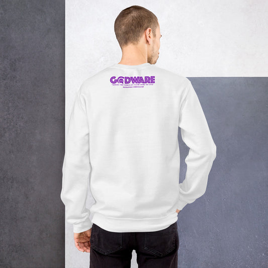 Unapologetic Inspirational Sweatshirt - Purple print