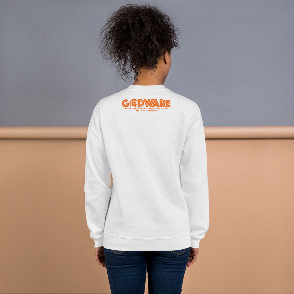 Unapologetic Inspirational Sweatshirt - Orange print
