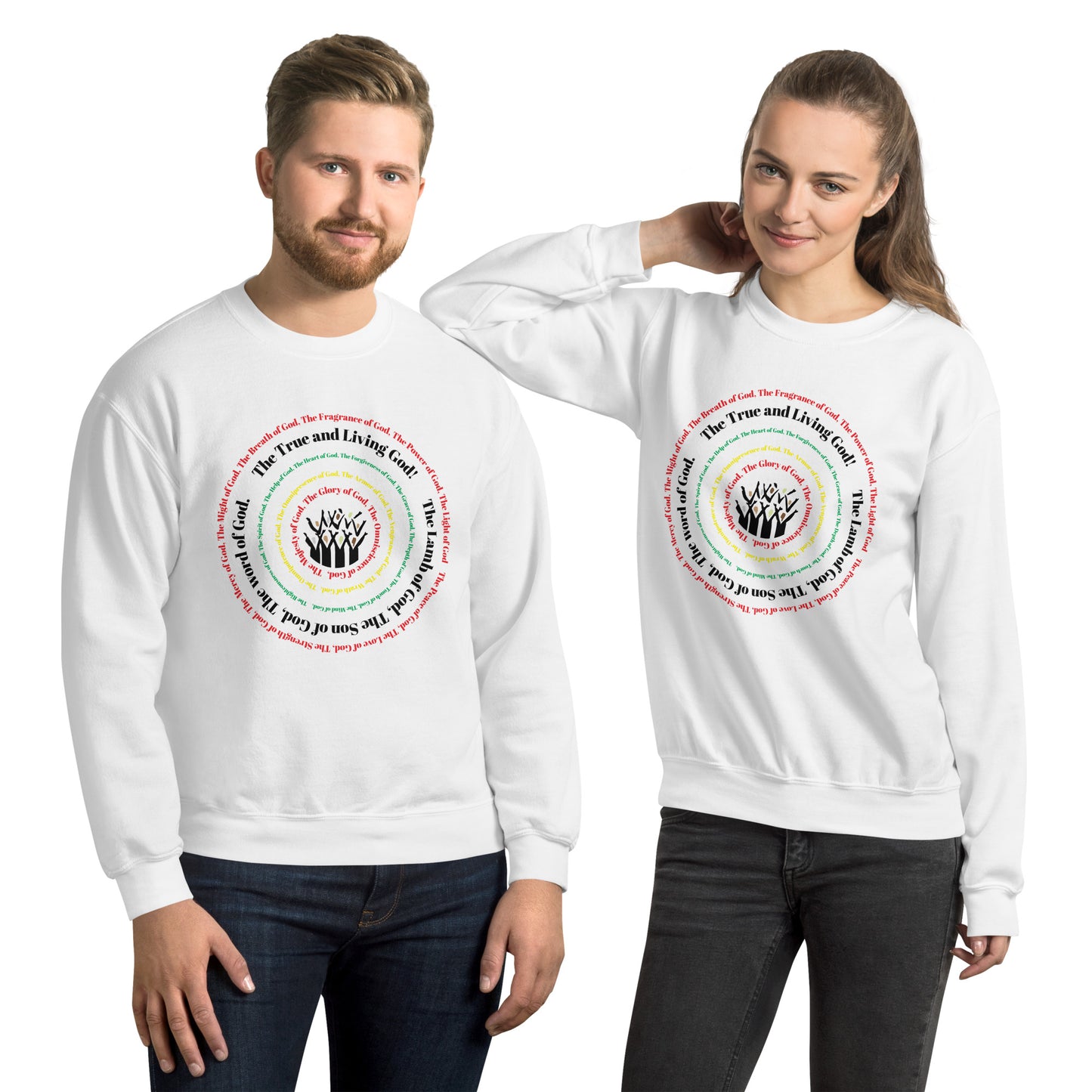 Attributes of God Crew Neck Sweatshirt - Multi-Color