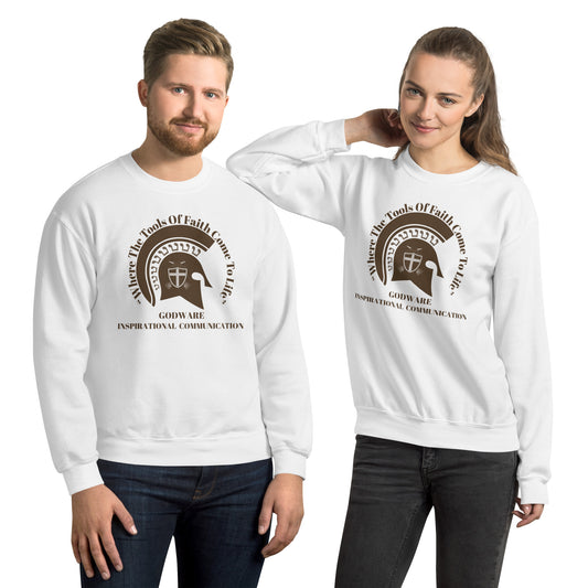 Godware Crew Neck Sweatshirt - Brown logo