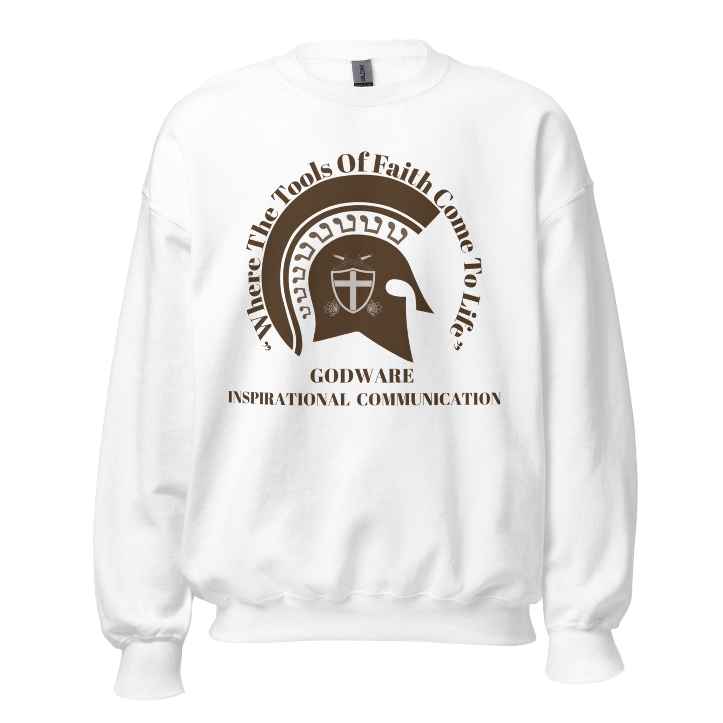 Godware Crew Neck Sweatshirt - Brown logo