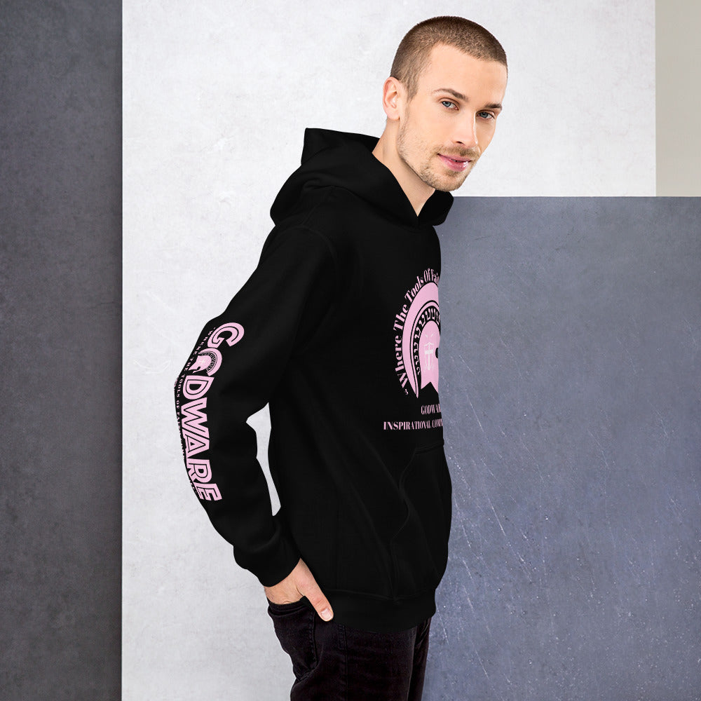 Godware Helmet Logo Unisex hoodie - Light pink print