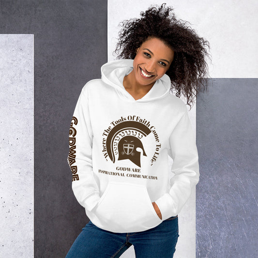 Godware Helmet Logo Unisex hoodie - Brown print