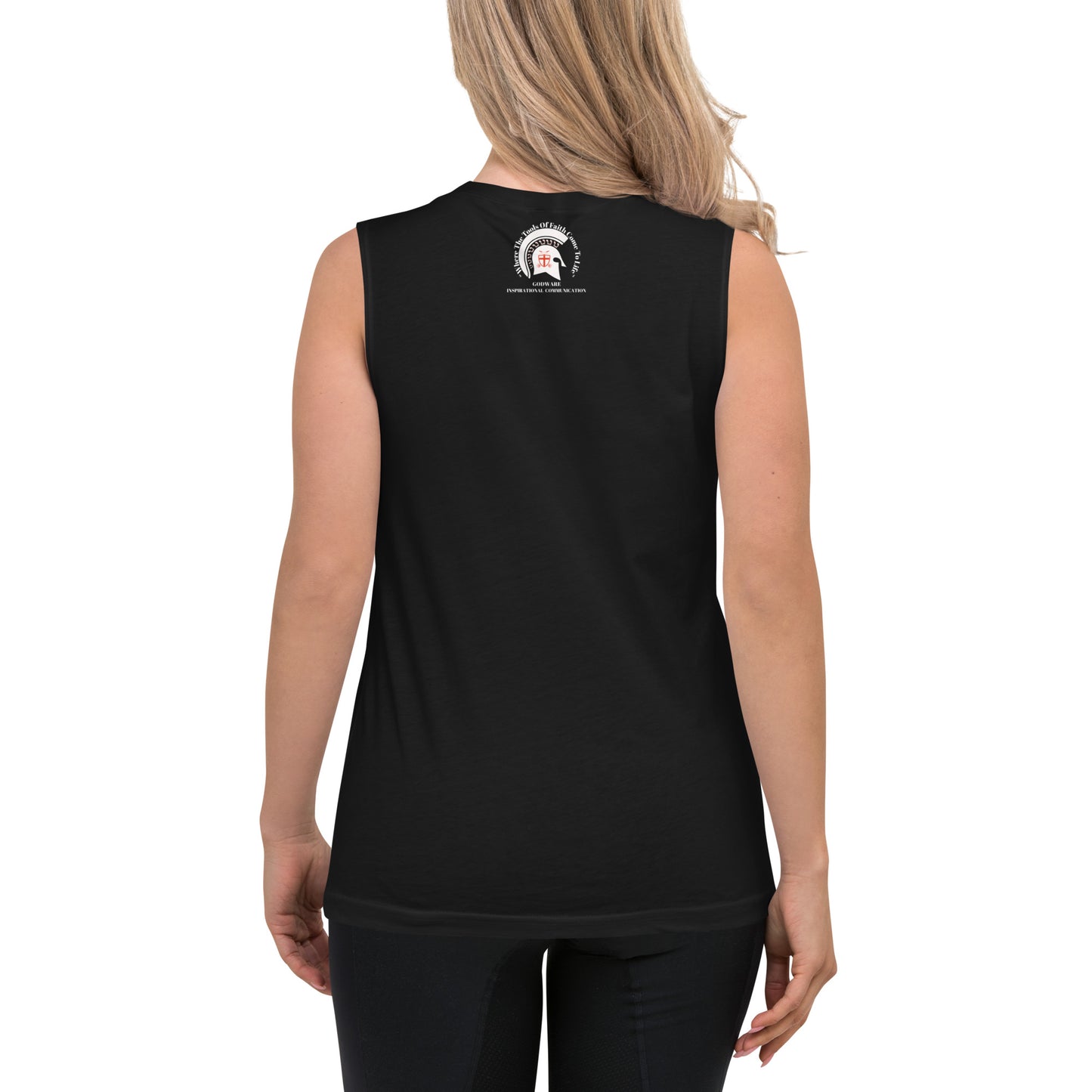 Unapologetic Unisex Sleeveless T-Shirt - White print
