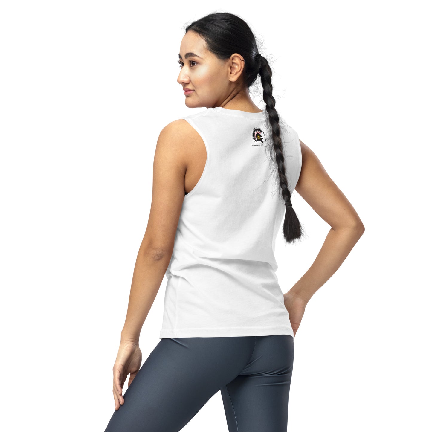 Unapologetic Unisex Sleeveless T-Shirt - Black Print
