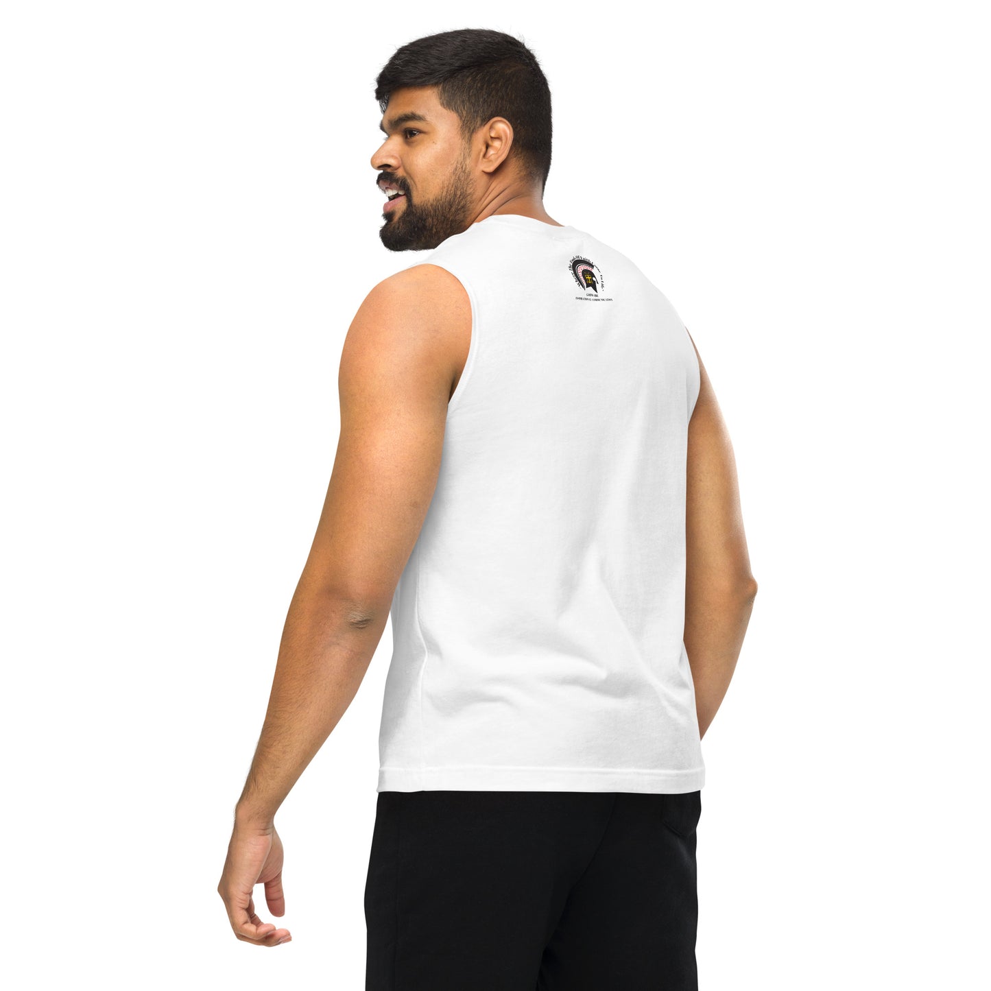 Unapologetic Unisex Sleeveless T-Shirt - Black Print