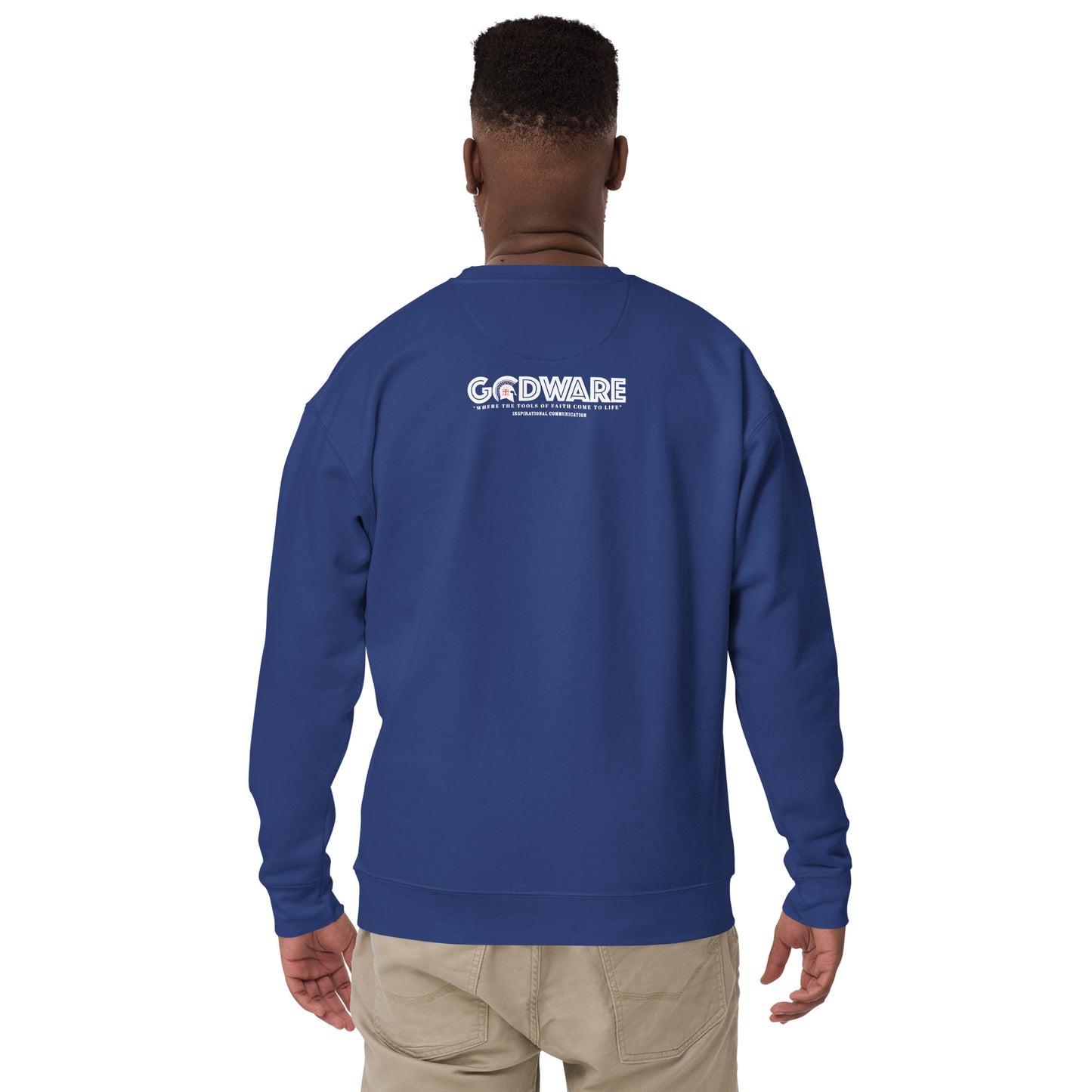 Make Sense Premium Sweatshirt-White Print