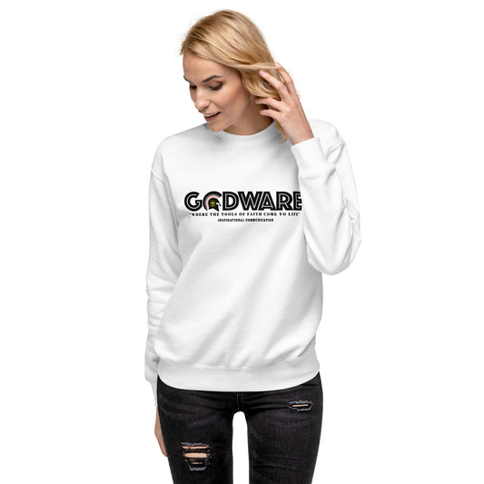 Godware Cotton Crew neck Sweatshirt - Black print