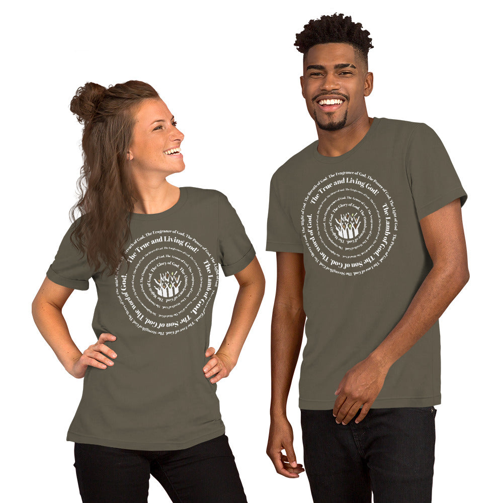 Attributes of God t-shirt (larger sizes) - White print