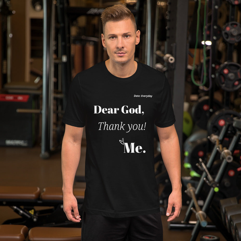 Dear God short-sleeve t-shirt (White Print)