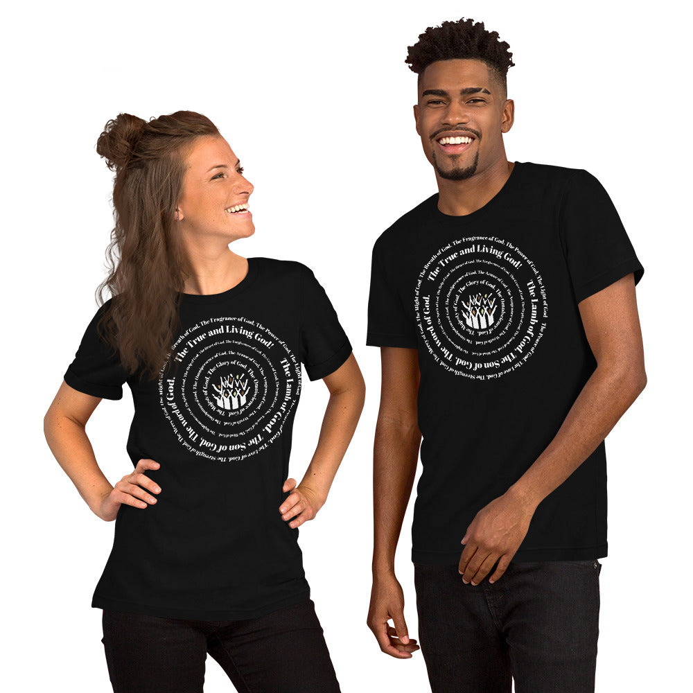 Attributes of God t-shirt (larger sizes) - White print