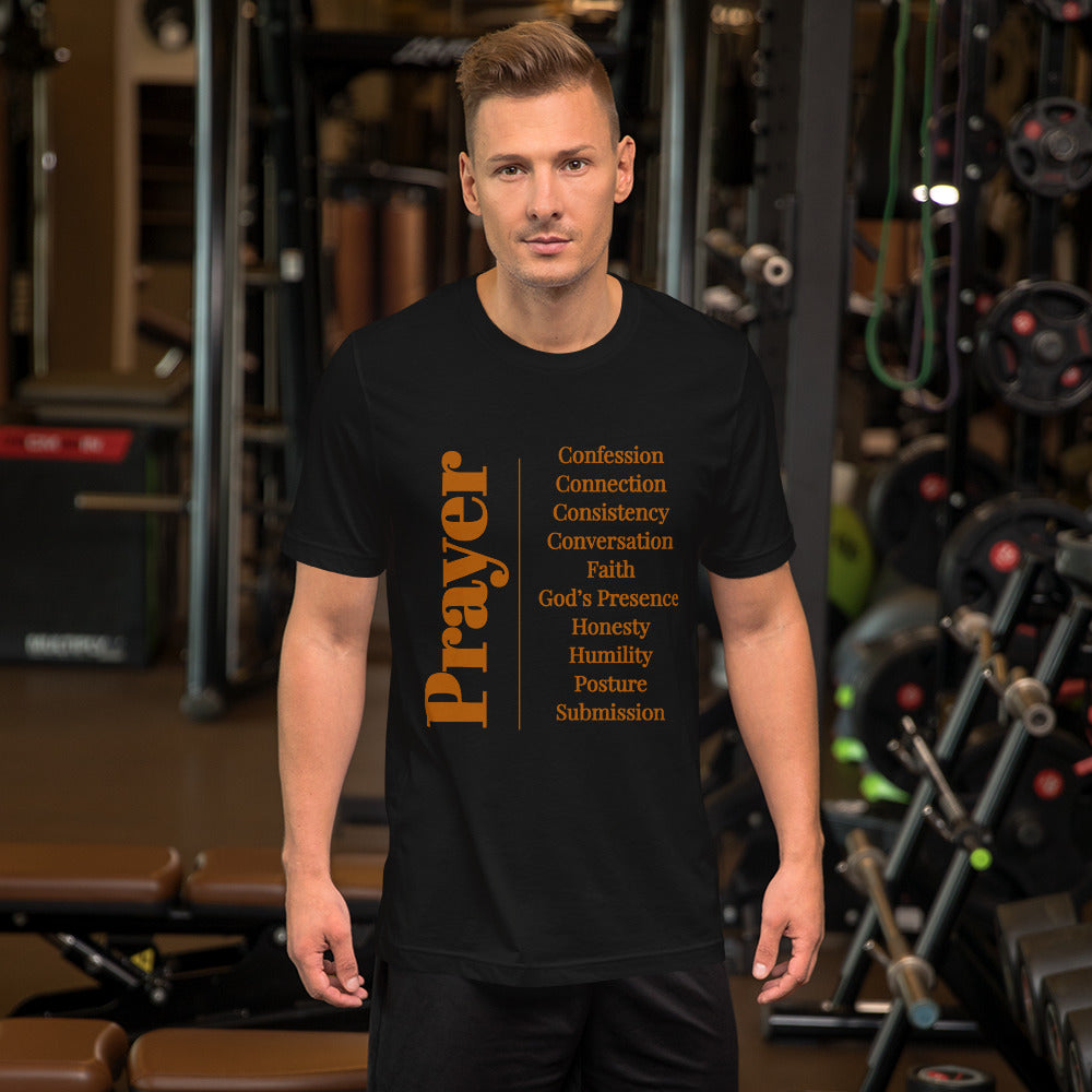 Prayer Unisex cotton t-shirt (Earthtone)