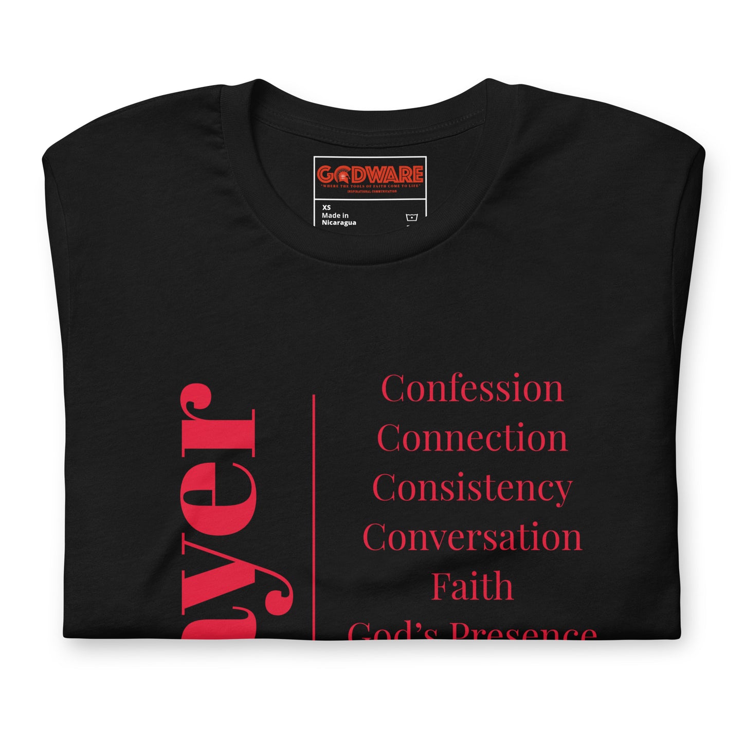 Prayer Unisex cotton t-shirt (Poppy print)