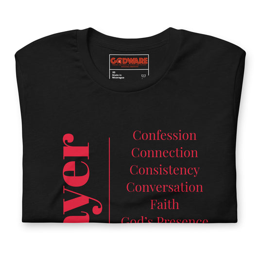 Prayer Unisex cotton t-shirt (Poppy print)