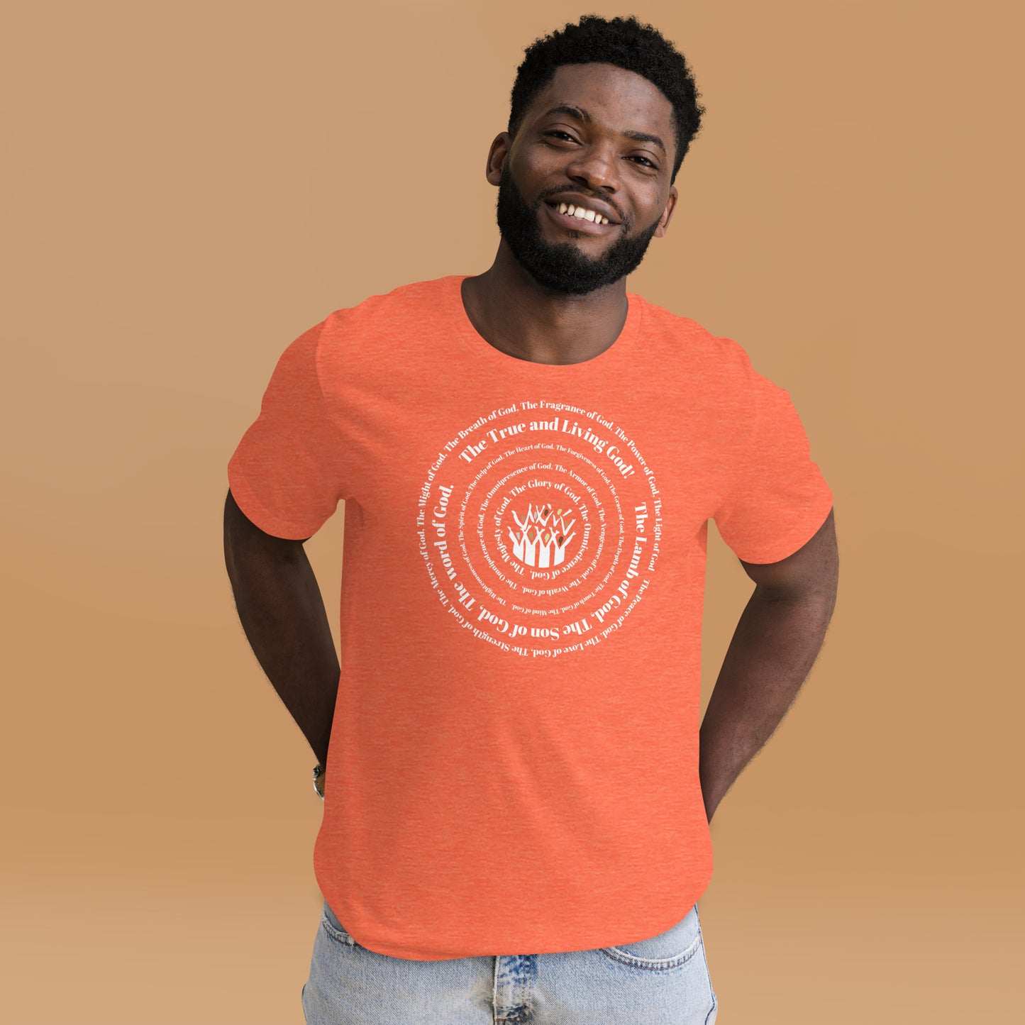 Attributes of God t-shirt (larger sizes) - White print