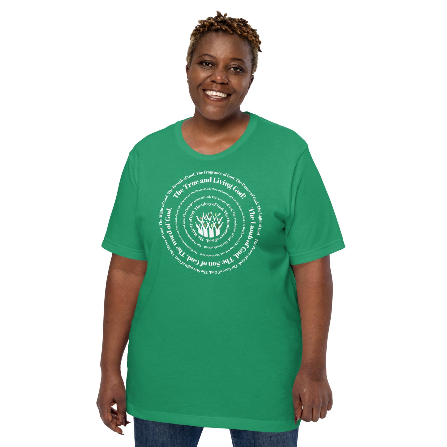 Attributes of God t-shirt (larger sizes) - White print