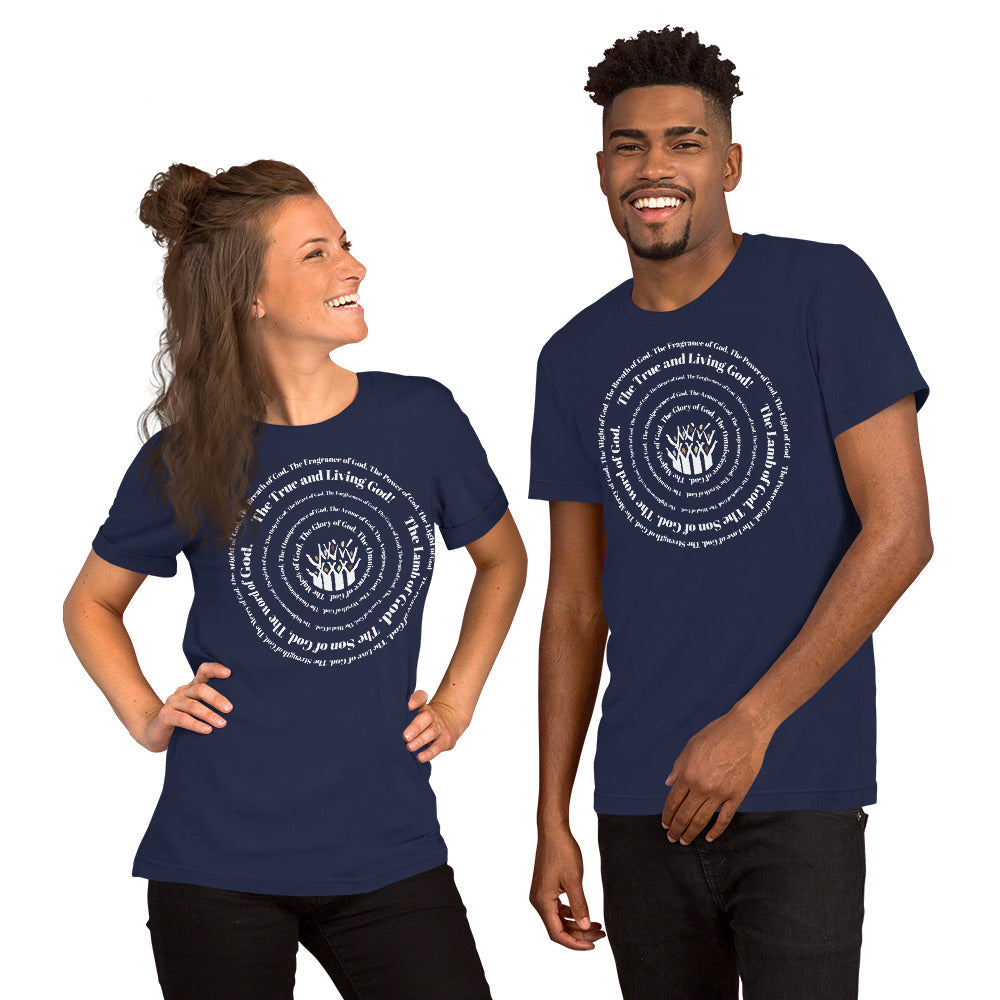 Attributes of God t-shirt (larger sizes) - White print