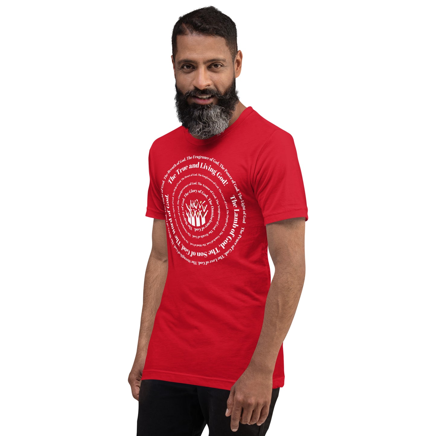 Attributes of God t-shirt (larger sizes) - White print