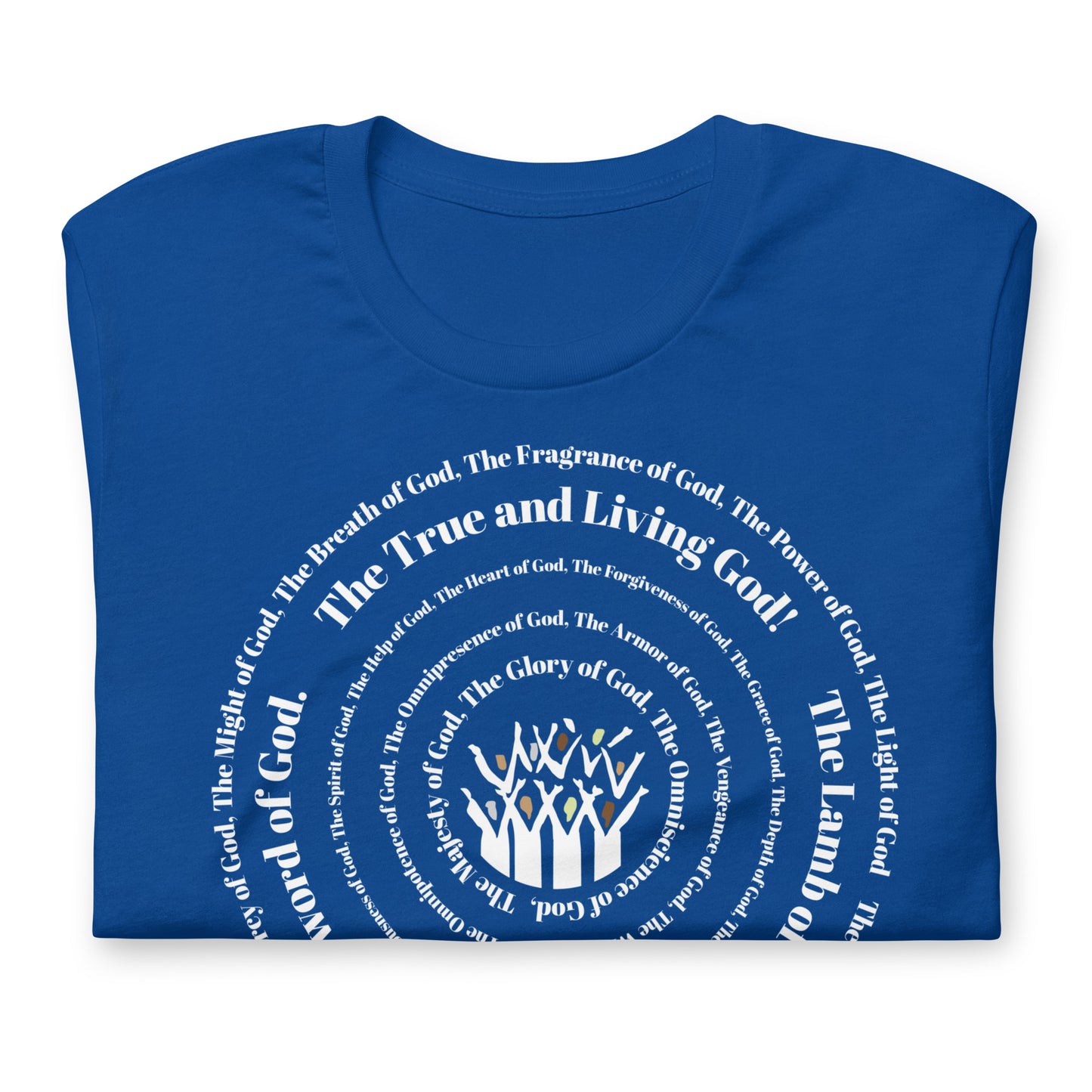 Attributes of God t-shirt (larger sizes) - White print