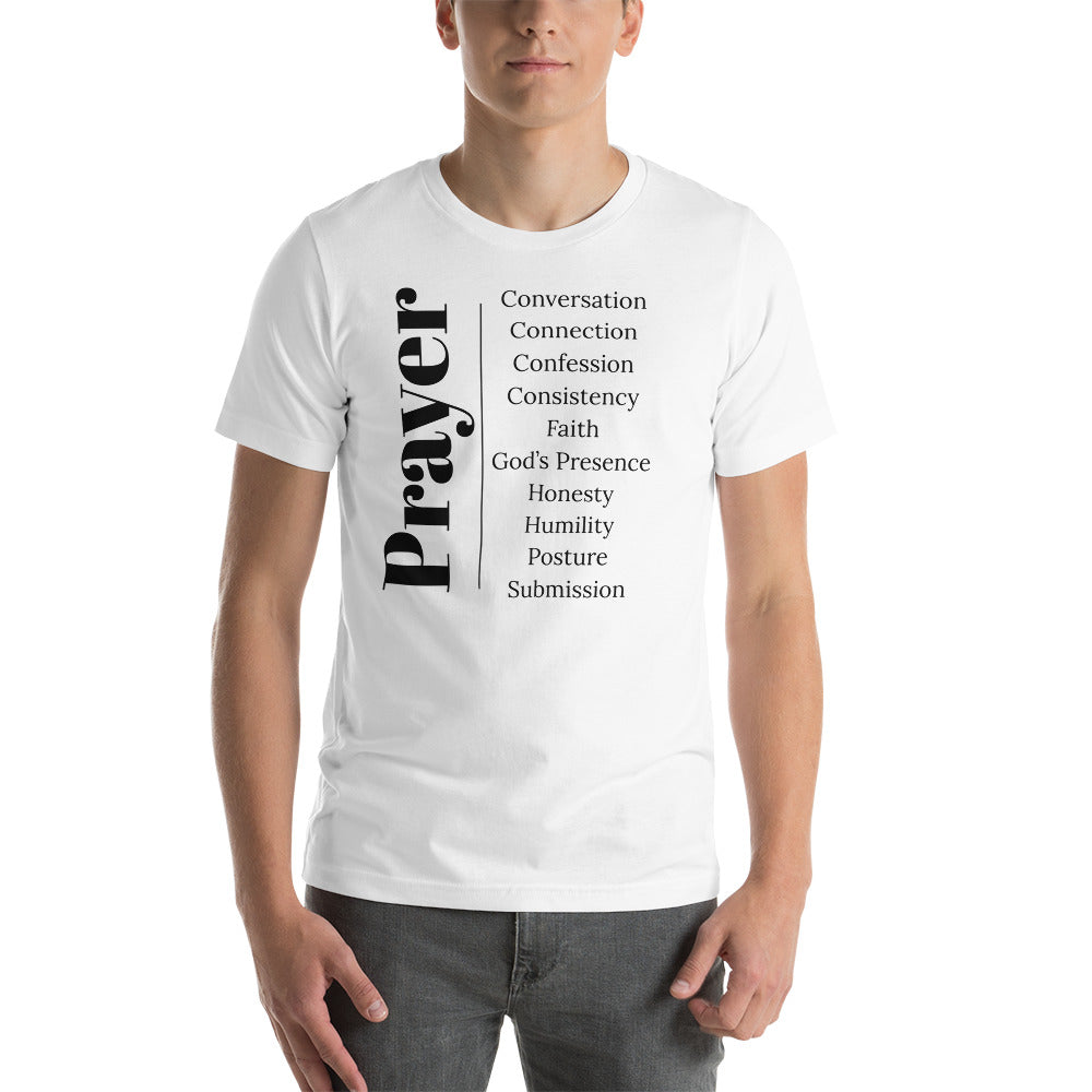 Prayer - Inspirational unisex t-shirt (Black print)