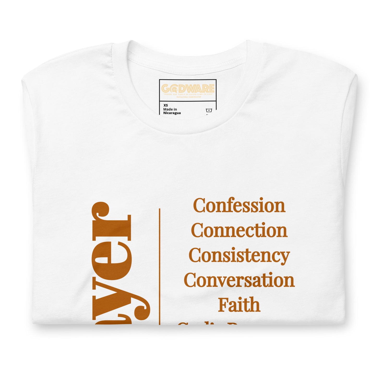 Prayer Unisex cotton t-shirt (Earthtone)