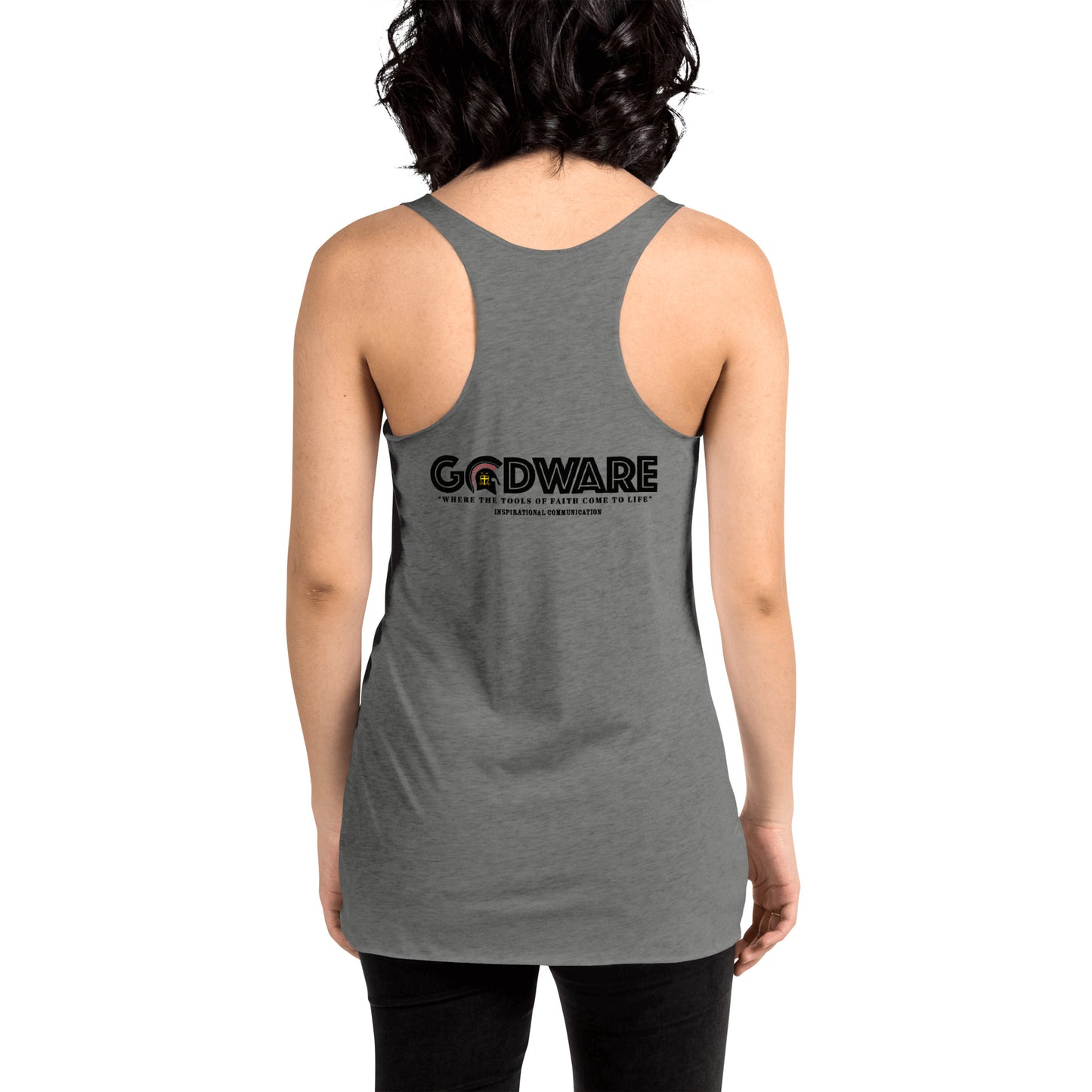 Unapologetic Women's Racerback Tank - Black print