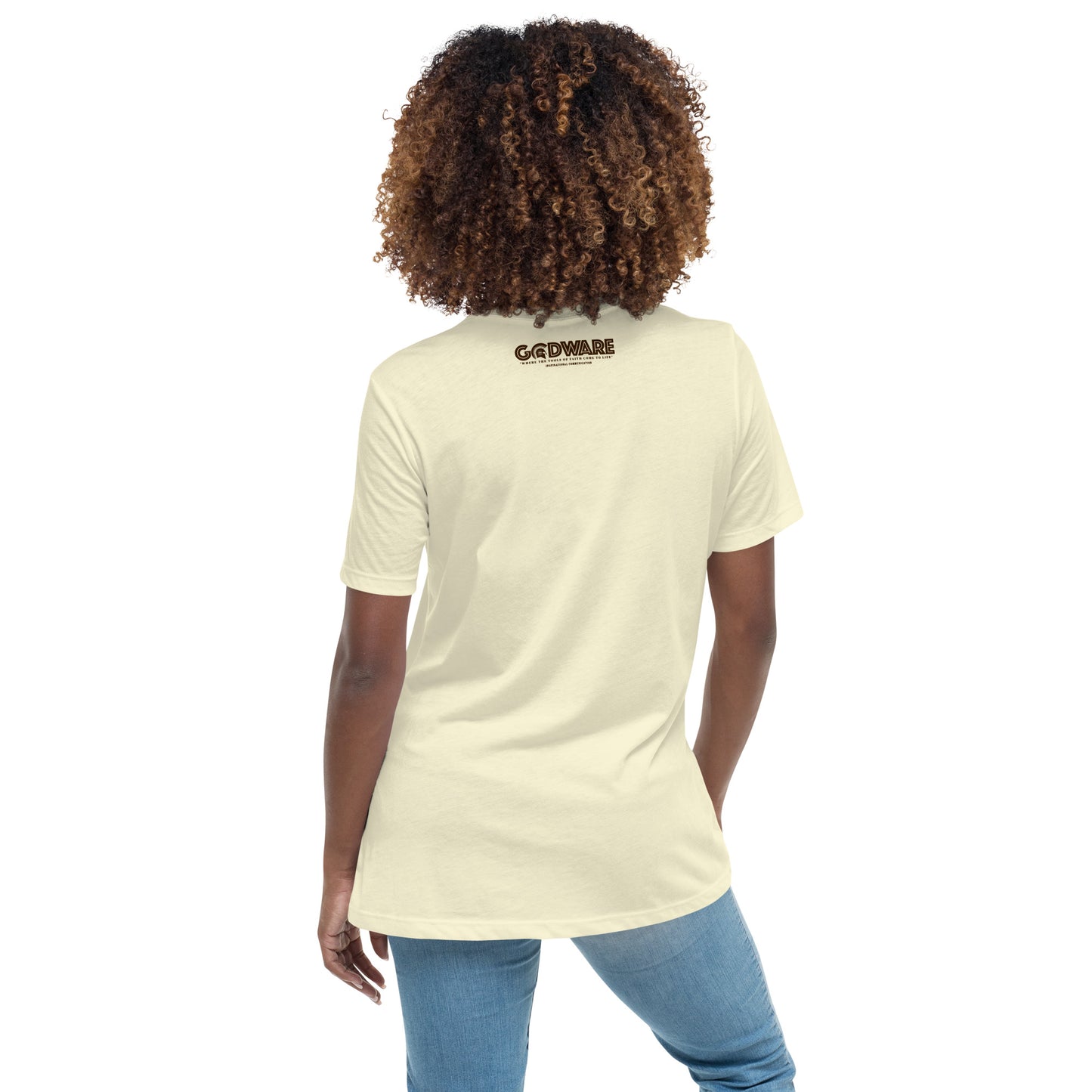 Godware Women's Relaxed short-sleeve tee (Brown logo)