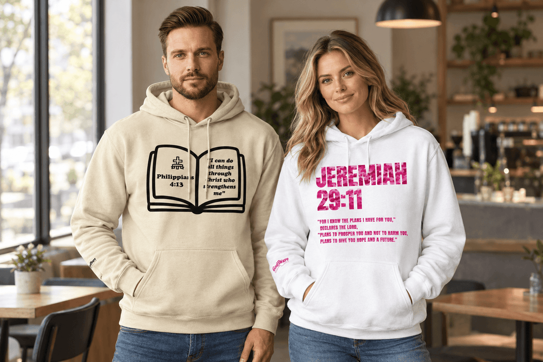Christian Hoodies featuring Bible verses for faith-inspired everyday wear