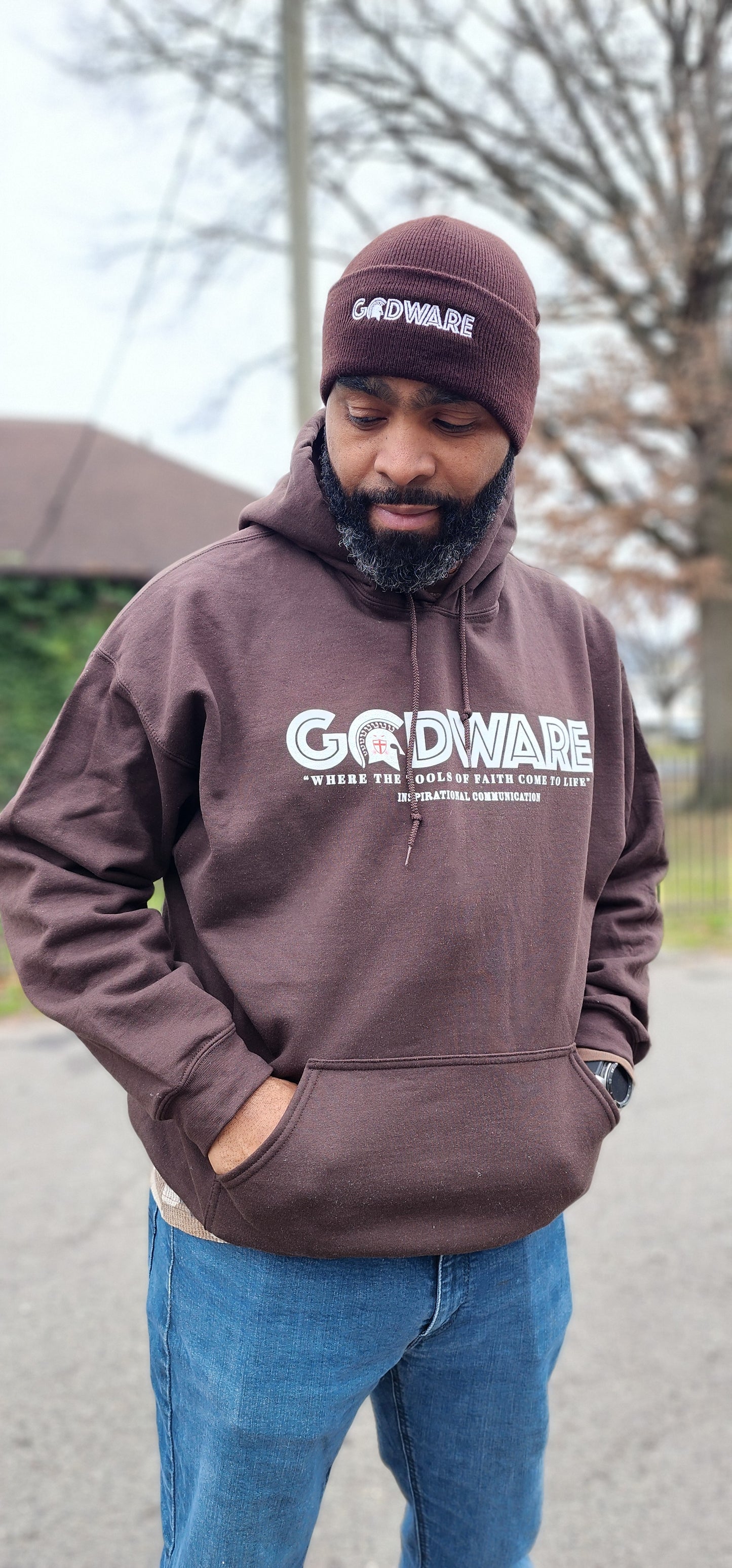 Godware Logo Unisex Hoodie - White Print