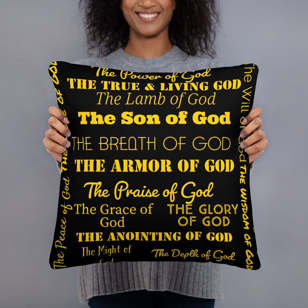 Attributes of God Black/Gold Inspirational Mug