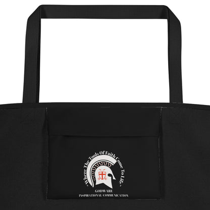 Be Inspired Large Tote Bag - Black & White