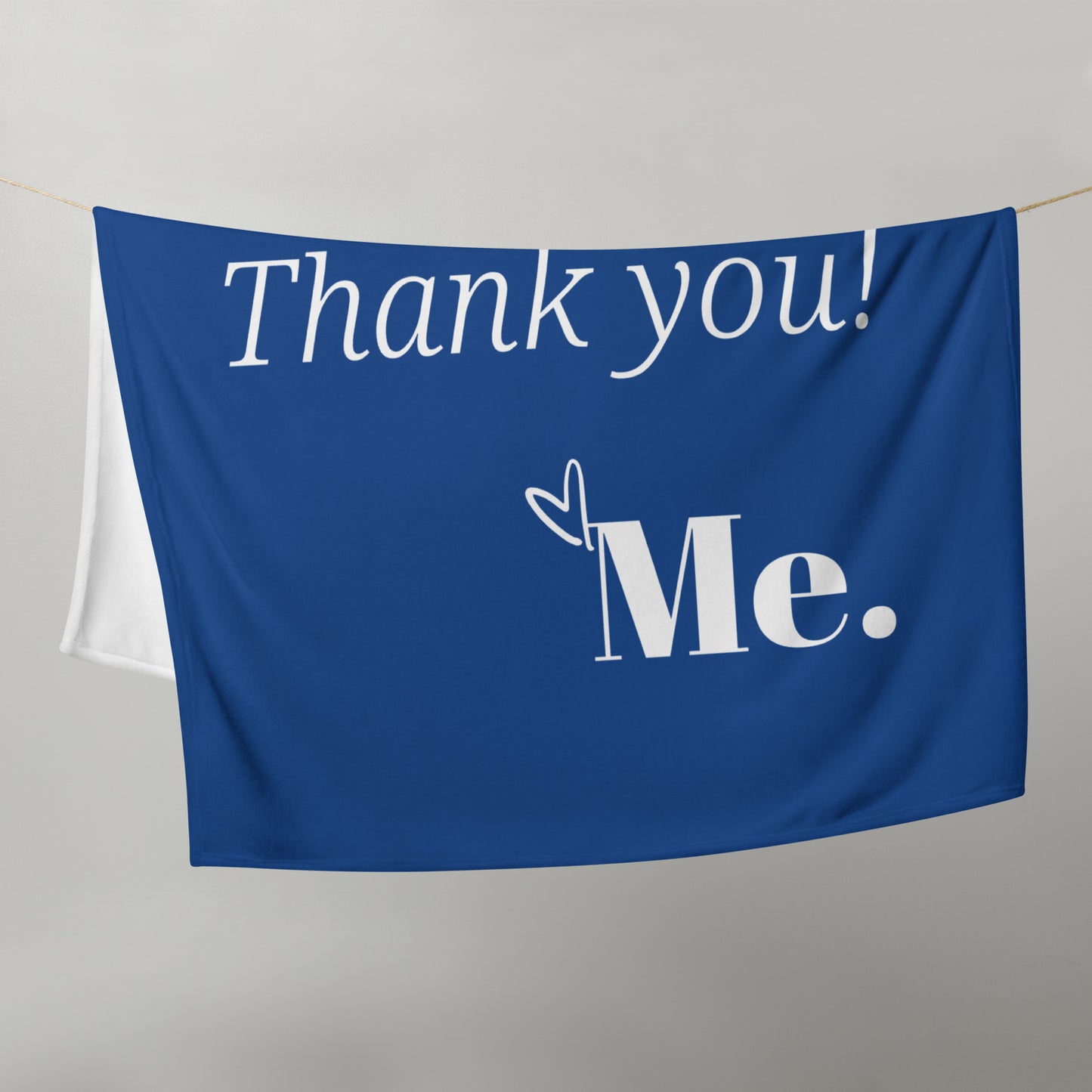 Dear God Inspirational Throw Blanket - Royal Blue/white