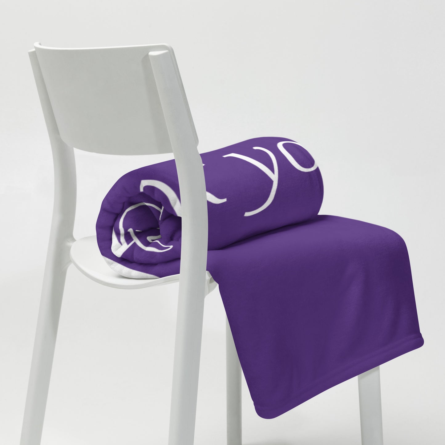 Dear God Inspirational Throw Blanket - Purple