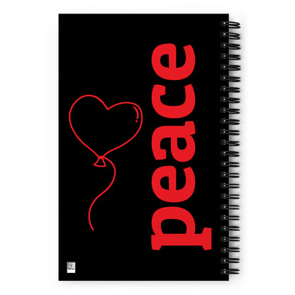 Dear God Spiral notebook - Red/Black