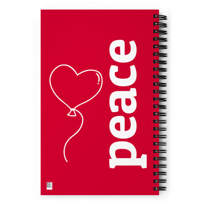 Dear God Spiral notebook - Red/White