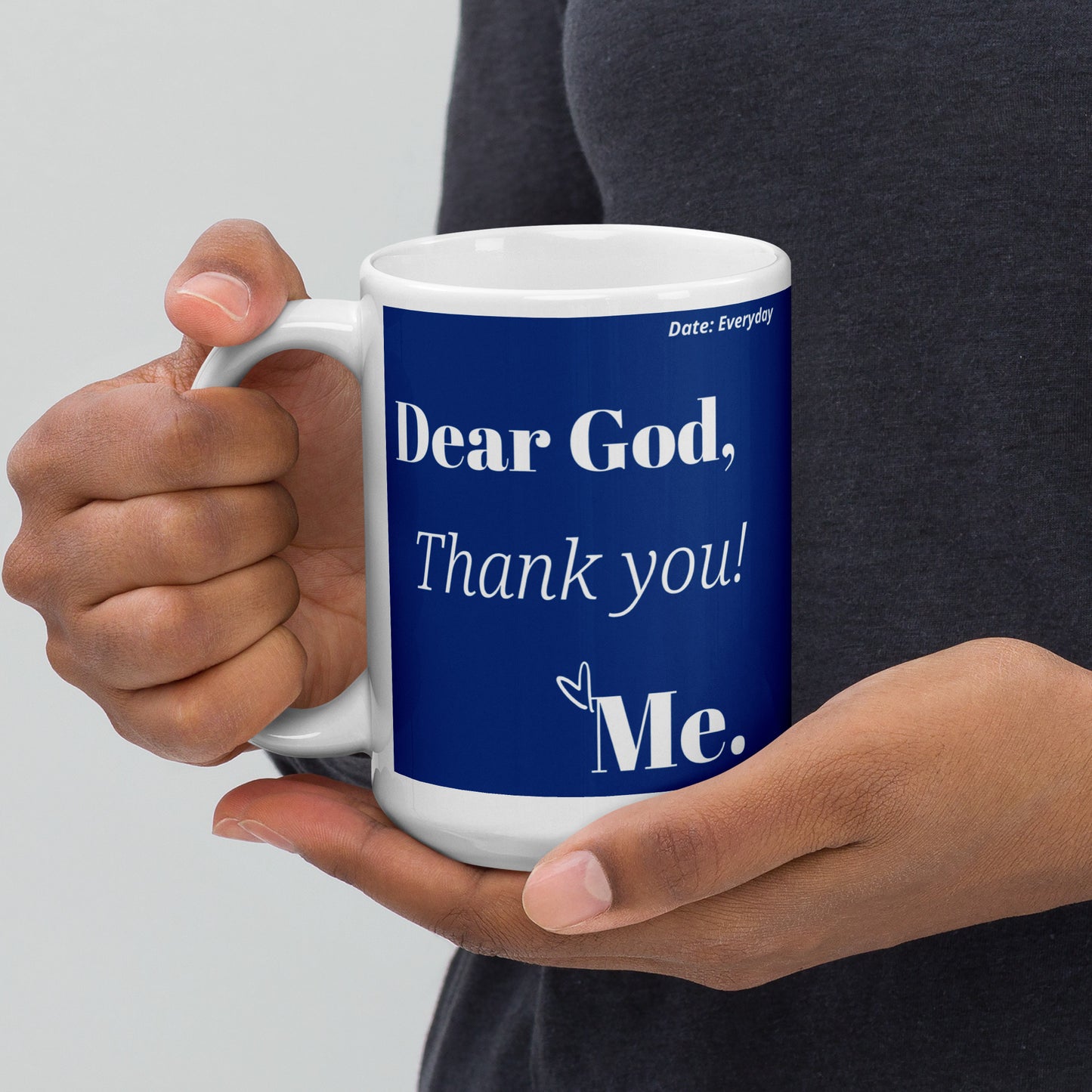 Dear God Inspirational mug - Royal Blue