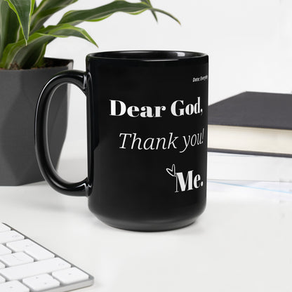 Dear God Inspirational Mug - White print