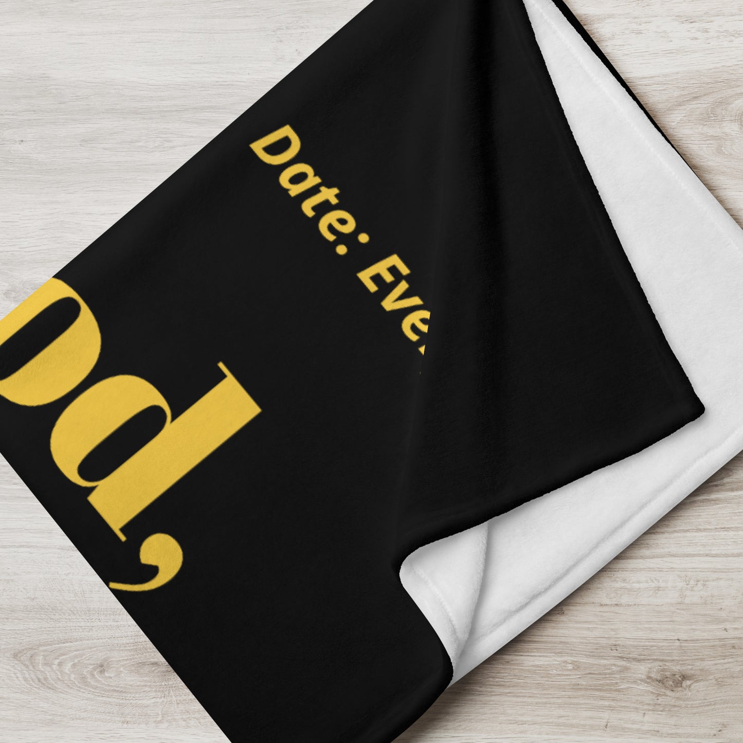 Dear God Velvety Soft Throw Blanket - Black/Gold