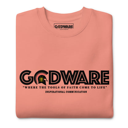 Godware logo (Premium Cotton) Sweatshirt - Black print