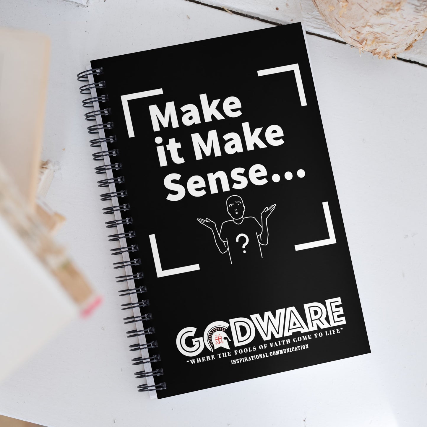 Make it Make Sense Spiral notebook - Black/White