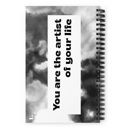 Make it Make Sense Spiral notebook - White/Black