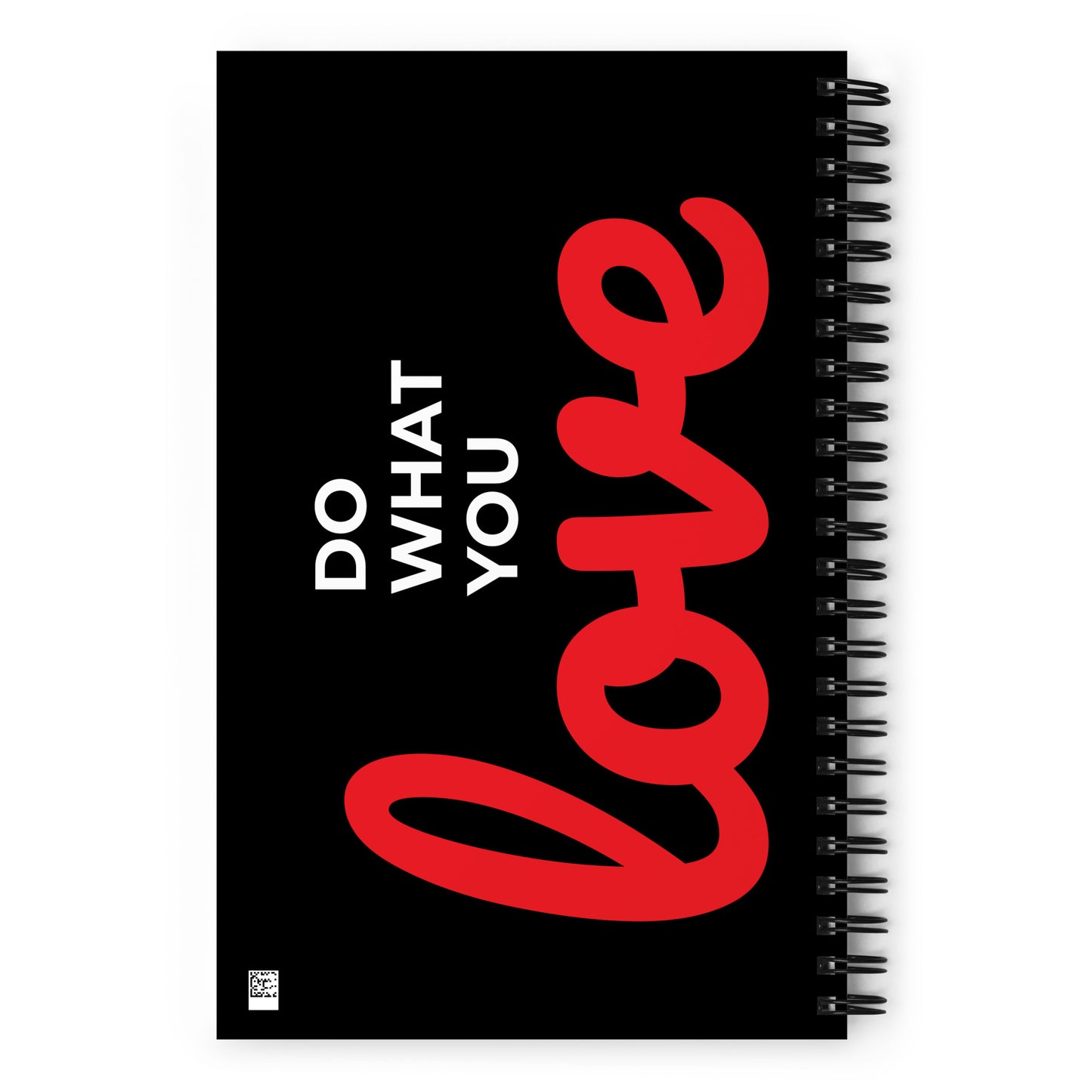 I Love You Spiral notebook - Black