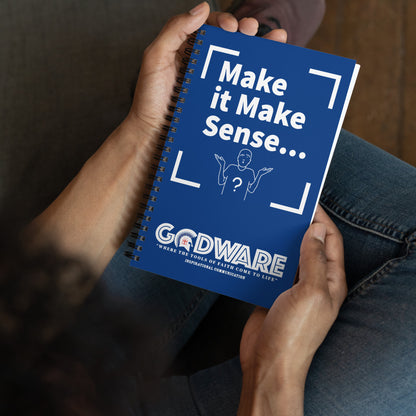 Make it Make Sense Spiral notebook - Royal Blue