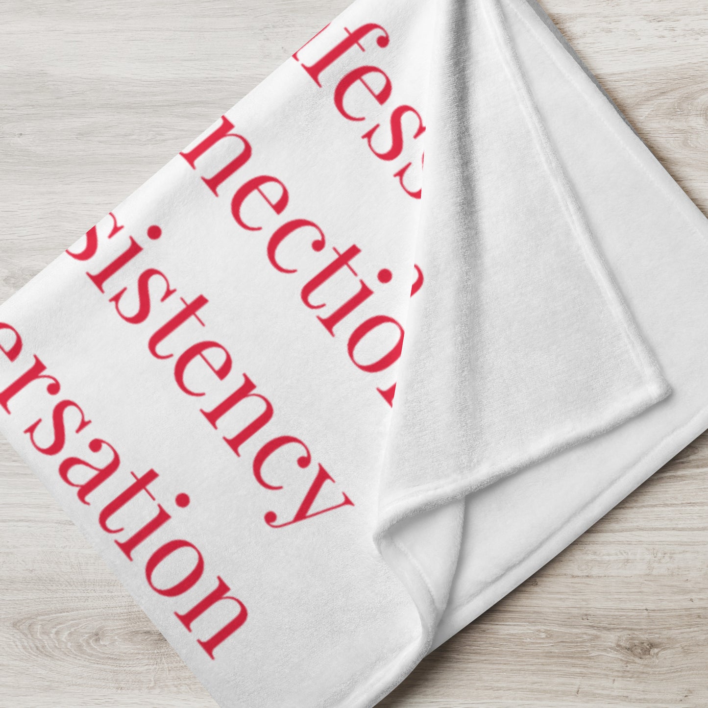 Prayer collection inspirational throw blanket - Red/White