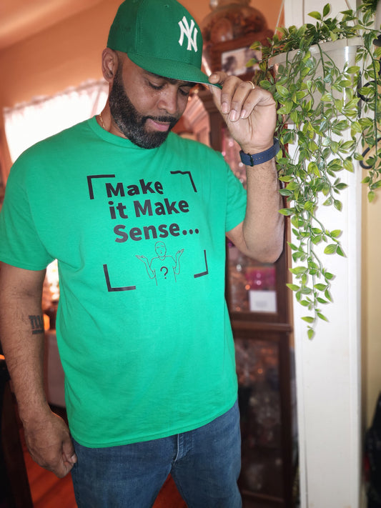 Make Sense Men's T-shirt - Black Print