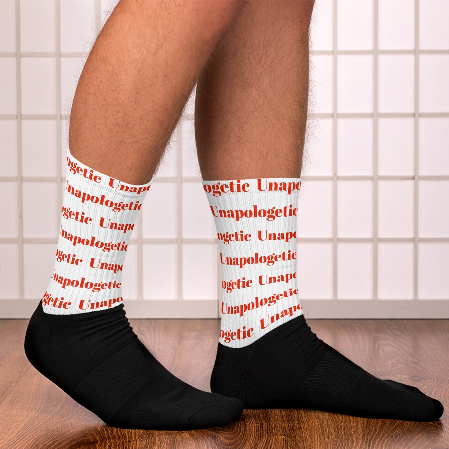 Unapologetic Inspirational Unisex cotton stretch socks