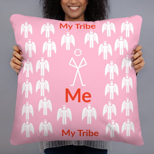 My Tribe Throw Pillow - Pink