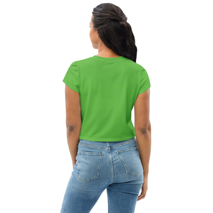 Godware Logo Stretchy Crop Tee - Green