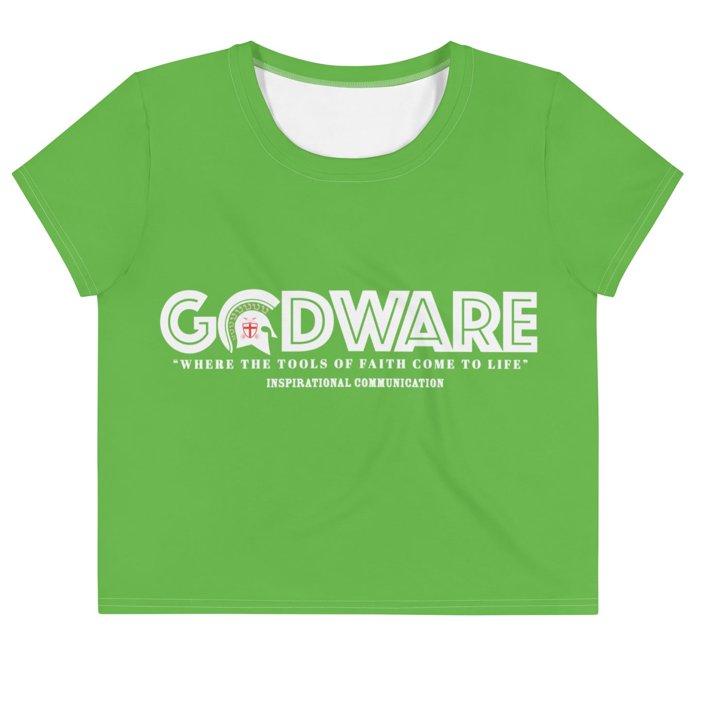 Godware Logo Stretchy Crop Tee - Green