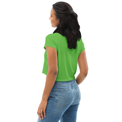 Godware Logo Stretchy Crop Tee - Green